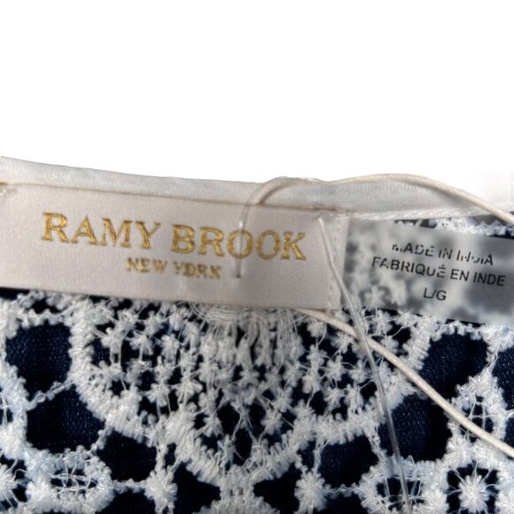 Ramy Brook Robin Lace Tie-Waist Cover-Up Tunic Large Coastal Beach Minidress Swi - Picture 4 of 5